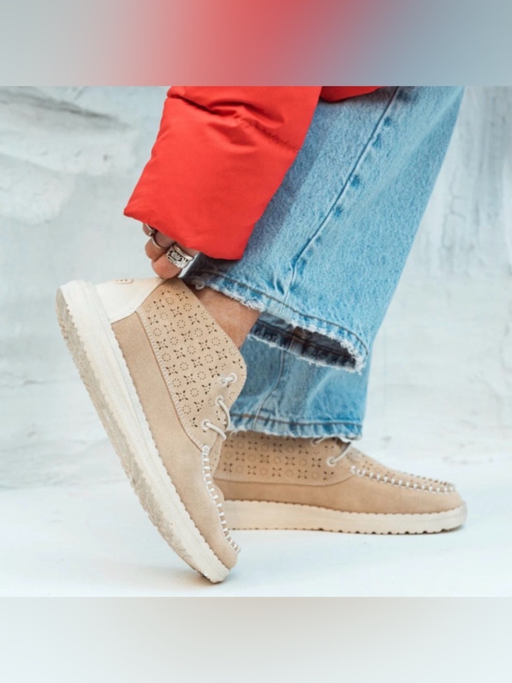 Hey Dude Women's Wendy Mid Suede Boho booties Women’s Size 8